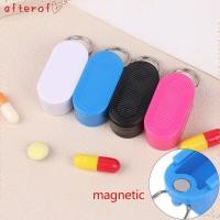 ราคา AFTEROF Pills Cases พวงกุญแจ ที่ใส่ยาพวงกุญแจพลาสติกกันความชื้น กล่องเก็บของแบบพกพา Daily Organizer Mini Pocket Pill Box Camping (51308831210)