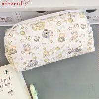 ราคา AFTEROF กระเป๋าปากกา รูปแบบพิมพ์แมว ดินสอความจุขนาดใหญ่ แบบพกพาผ้าใบซิปออกแบบกล่องดินสอโรงเรียน Office (48361908289)