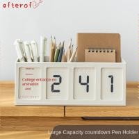 ราคา AFTEROF ที่ใส่ปากกาตั้งโต๊ะ ที่เก็บปากกาเตือนปฏิทิน ของตกแต่งโต๊ะ Simple Pencilbox กล่องเก็บเครื่องประดับ School Office Supply (46411908152)