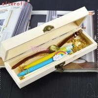 ราคา AFTEROF กล่องไม้ กล่องใส่ดินสอไม้ตั้งโต๊ะย้อนยุค กล่องเครื่องประดับปากกา DIY กล่องดินสอกล่องเก็บของไม้ Home Supply (40681551837)