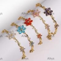 ราคา สร้อยข้อมือดอกไม้ AHYS สร้อยข้อมือโซ่คริสตัลแบบปรับได้ เครื่องประดับหลากสี Y2K สร้อยข้อมือผู้หญิง (50159754471)