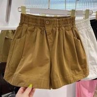 ราคา ผ้าฝ้ายลินินเอวสูงกางเกงขาสั้นผู้หญิงฤดูร้อนหลวม ผอมลง ดู (41580820659)