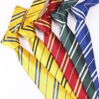 ราคา Harry Potter Tie Preppy สไตล์ชายหญิง Campus นักเรียนชุดนักเรียน Twill สีแดงสีเหลืองสีฟ้าสีเขียว (45962905095)