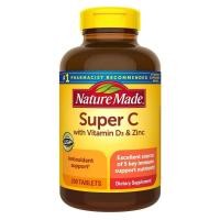 ราคา Nature Made Super C วิตามินซี ดี3 Zinc เพื่อสุขภาพ เสริมทุกวัน เติมพลังชีวิต (43804601097)