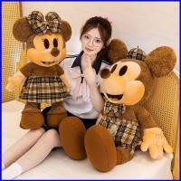 ราคา ZY1 Mickey Minnie Mouse Vintage Check Sweet Chocolate Plushie น่ารักการ์ตูน Companion ตุ๊กตาหมอนนุ่ม YZ1 (47263212085)