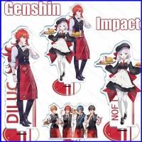 ราคา ZY1 Genshin Impact Action Figure KFC ของเล่นโต๊ะ 15 ซม Hutao Zhongli Diluc อะคริลิคสองด้านอะนิเมะตัวอักษร (53963148580)