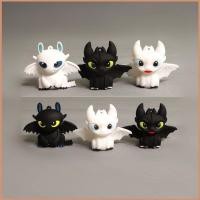 ราคา 6pcs How to Train Your Dragon Action Figure Light Fury Night Fury Toothless ตุ๊กตาของเล่นสําหรับของขวัญเด็ก (29210817474)