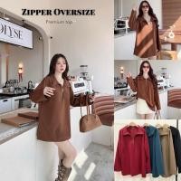 ราคา ? ? ? ? ? ? ? ? ? ? ? ? ? Zipper Oversize เสื้อตัวยาวทรงโอเวอร์ไซส์ มี 5 สี (27820687522)