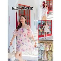 ราคา ? ? ? ? ? ? ? ? ? ? ? ? ? Balloon Minidress มินิเดรสแขนต่อผ้าบับเบิ้ล (26600663436)