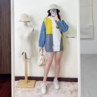ราคา ? ? ? ? ? ? ? ? ? ? ? ? ? เสื้อไหมพรมยิ้มแขนยีนส์แท้ (18794847782)