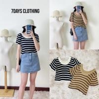 ราคา ? ? ? ? ? ? ? ? ? ? ? ? ? เสื้อไหมพรมคอกลมลายขวาง (28500119866)