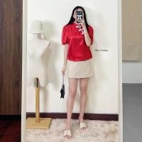 ราคา ? ? ? ? ? ? ? ? ? ? ? ? ? เสื้อกี่เพ้าแต่งกุ๊นขาว (24257260739)