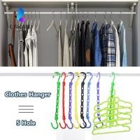 ราคา LAKAM ไม้แขวนเสื้อ 5 หลุม ที่เก็บเสื้อผ้า ประหยัดพื้นที่แบบพับได้ (58160238974)
