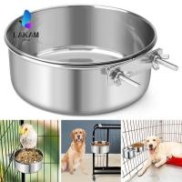 ราคา LAKAM ชามสัตว์เลี้ยง ชามกรงสุนัขแบบแขวนป้องกันการโก่ง กรงสแตนเลส เครื่องจ่ายอาหาร นกนกแก้ว (57412087004)