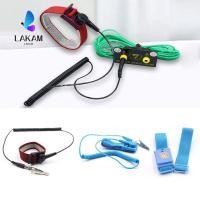 ราคา LAKAM คลิปสายรัด ESD สร้อยข้อมือสายดินป้องกันไฟฟ้าสถิตแบบมีสาย เครื่องมือมือพลาสติก 1 8 ม ไร้สาย Discharge สายรัดข้อมืออิเล็กทรอนิกส์ (55811421226)