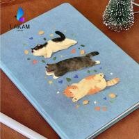 ราคา LAKAM สมุดโน๊ตลายแมว ขนาด A5 สามลูกแมวออกแบบ A5 ปกแข็งวารสาร น่ารักเปล่าหน้าปกเปลือกแข็ง Sketchbook แผ่นรองเขียนเครื่องเขียนสํานักงาน (55511087691)