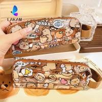 ราคา LAKAM กระเป๋าใส่ปากกา กล่องดินสอซิป Capybara น่ารัก กระเป๋าดินสอใสการ์ตูนกันน้ําอุปกรณ์สํานักงานของโรงเรียน (54662977865)