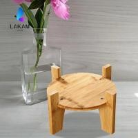ราคา ลาคัม ที่วางเครื่องดื่ม ที่วางเหยือกน้ําที่เพิ่มความสูงที่แข็งแกร่ง ที่วางเครื่องดื่มไม้ไผ่ที่ทนทาน แจกันพืช เหล้า (54010776022)
