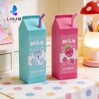 ราคา LAKAM Pencil ที่ใส่ปากกาอเนกประสงค์ซิลิโคน รูปร่างกล่องนมการ์ตูนน่ารักเครื่องเขียนออแกไนเซอร์โรงเรียน (53312122255)