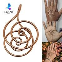 ราคา LAKAM แหวนปาล์มทองแดง แหวนปาล์มเกลียวแฮนด์เมดแบบพกพา อุปกรณ์เครื่องประดับแบบปรับได้ Reiki Energy แหวนมือเกลียวสําหรับสมาธิและพลังงาน (52312686006)