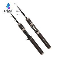 ราคา LAKAM ชุดเบ็ดตกปลา คันเบ็ดหล่อเบ็ดตกปลาแบบยืดไสลด์ครบชุด 2025 รอกตกปลา Spincast Glass Fibre Ultra Short Feeder Rod Combo Fishing (51510830134)