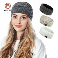 ราคา GREAT ที่คาดผมถัก ซับในขนแกะ ที่คาดผมโครเชต์ผู้หญิง Cozy ที่คาดผมอุ่นหูฤดูหนาวยืด (53013178034)