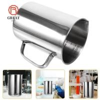 ราคา ถ้วยตวง GREAT สแตนเลสขนาด Graduation Laboratory Beaker 1000ml ความจุขนาดใหญ่ 500ml เหยือกตีฟองนมเบเกอรี่ (52711462233)