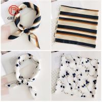 ราคา GREAT Silk Feel Satin Summer Small Vintage Women Hair Tie Band (51711458491)