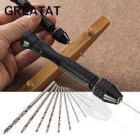 ราคา GREAT สว่านมือแบบแมนนวล HSS สว่านบิดเหล็ก Mini Micro พร้อมหัวจับแบบไร้กุญแจ (54862091162)