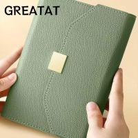 ราคา GREAT Binder Notebook PU Leather A6 A5 Refillable Notebook Agenda Planner อุปกรณ์สํานักงาน Loose leaf Travel Journal Notebook (50812407812)