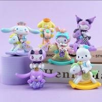 ราคา SANRIO ของแท้ที่ได้รับอนุญาต ซานริโอ เด็กชอบ โยกม้าไม้กล่องปริศนาคุโรมิมายเมโลดี้ ซินนามอนโรล สุนัขเต็มชุดตุ๊กตาแกว่งได้อินเทรนด์เล่นรูปพีวีซีโต๊ะแข็งสาวหัวใจสก์ท็อปตกแต่งเครื่องประดับแฟนนักเรียนวันเก