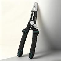 ราคา คีมช่างไฟฟ้า Chrome Vanadium Steel Multi function Wire Stripper เครื่องตัดเครื่องมือช่างไฟฟ้าประหยัดแรงงาน (52760563034)