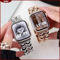 ราคา สายสแตนเลสหัวใจสองแถวสําหรับ Apple Watch 46 มม 49 มม 45 มม 44 มม 42 มม 41 มม 40 มม 38 มม Series 1 11 SE Ultra Sweet Charm สร้อยข้อมือ Band ซ่อน Clasp (47011561384)