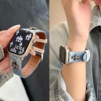 ราคา Demin Slim สําหรับ iWatch S10 9 7 8 6 SE 5 4 3 UItra 2 หนัง Kroxin Watchband สําหรับสมาร์ทนาฬิกา 46 มม 49 มม 41 45 มม 38 42 มม 44 40 มม (42458949524)