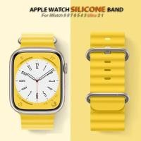 ราคา สายนาฬิกาข้อมือซิลิโคนสําหรับ iSmart Watch Band 10 9 7 3 Ultra 2 49 มม SE สายกีฬาสําหรับ iWatch อุปกรณ์เสริม 46 มม 44 38 42 40 41 45 มม (27902387568)