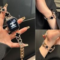 ราคา สายสแตนเลสสําหรับ iSmart Watch Ultra 9 8 49 มม 7 5 SE 3 Resin Clover Link สําหรับ iWatch 41 มม 45 มม 38 42 มม 40 44 มม สร้อยข้อมือสุภาพสตรี (26652240510)