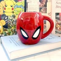ราคา Marvel SPIDERMAN SPIDERMAN Avatar Mask แก้วเซรามิคทรงกลมสีแดง ถ้วยกาแฟ สินค้าถ้วยน้ํา (54613136498)