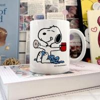 ราคา SNOOPY SNOOPY น่ารักการ์ตูนถ้วยน้ําแก้วถ้วยกาแฟเซรามิคถ้วยนมของขวัญสไตล์ใหม่ (44913144348)