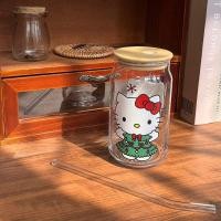 ราคา Hello Kitty Hello Kitty ถ้วยน้ําการ์ตูนน่ารักถ้วยแก้ว kt Cat ถ้วยกาแฟถ้วยฟาง 500ml ส่งออก (42215051526)
