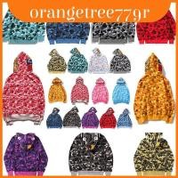 ราคา เสื้อฮู้ด Bape Zip Up ที่ไม่ซ้ําใครพร้อมดีไซน์ฉลามสําหรับสวมใส่ทุกวัน (52712629891)
