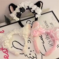 ราคา สองมิติโลลิต้าคาดศีรษะตุ๊กตาลูกไม้แมวหู ชม อุปกรณ์คอสเพลย์สำหรับผมหญิง (42704629413)