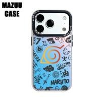 ราคา เคสไอโฟน IMD เรืองแสงเลเซอร์ กรอบเลนส์ดำ ลายหมู่บ้านโคโนฮะ นารูโตะ เคสแข็ง iPhone 17 16 15 14 13 12 11 Pro Max Plus (56259866946)