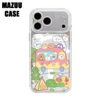 ราคา เคสไอโฟน แม่เหล็กใส TPU ครอบเลนส์เต็มตัว ลายสัตว์ป่าไปท่องเที่ยวบนรถบัสสีชมพู iPhone 17 16 15 14 13 12 11 Pro Max Plus (42880624106)