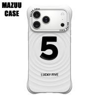 ราคา เคสไอโฟน แม่เหล็ก ลอนคลื่น กันกระแทกมุมหนา ซิลิโคนสีขาว ลายเลข Lucky 5 iPhone 17 16 15 14 13 12 11 Pro Max Plus (57909866915)