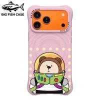 ราคา เคสไอโฟน เคสซิลิโคนสีชมพู แม่เหล็กในตัว ลายหมีการ์ตูนชุดนักบินอวกาศประดับจุดสีครีม สี่มุมหนา ป้องกันการตกกระแทก สำหรับ i (57963074888)