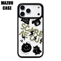 ราคา เคสไอโฟน TPU ขอบดำ หลังแข็งใส กันกระแทก ลายการ์ตูนดำขาวสไตล์สตรีท สำหรับ iPhone 17 16 15 14 13 12 11 Pro Max Plus (49859764884)