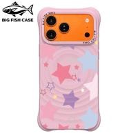 ราคา เคสไอโฟน ซิลิโคนสีชมพู แม่เหล็ก ลายดาวสีพาสเทล มุมหนา กันกระแทก สำหรับ iPhone 17 16 15 14 13 12 11 Pro Max Plus (47311626195)