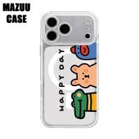 ราคา เคสไอโฟน แม่เหล็กใส TPU ครอบเลนส์เต็มตัว ลายสัตว์สามตัวน่ารักสไตล์การ์ตูนด้วยเส้นขอบ iPhone 17 16 15 14 13 12 11 Pro Max (45009998240)