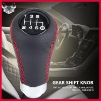 ราคา Sunnyhousess Aramox 6 เกียร์เปลี่ยนเกียร์ KNOB Universal PU หนัง Shifter Stick 3 ท่อ Fit สำหรับรถยนต์ส่วนใหญ่ สีแดง (50013152999)