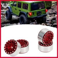 ราคา Sunnyhousess Sunnyhousess 4 ชิ้น RC Beadlock ดุมล้อชุดอะลูมินัมอัลลอย Stable ยางสำหรับรถยนต์ 1 18 Axial SCX24 1 24 พร้อมขอบ Hub สีแดง (49111956768)